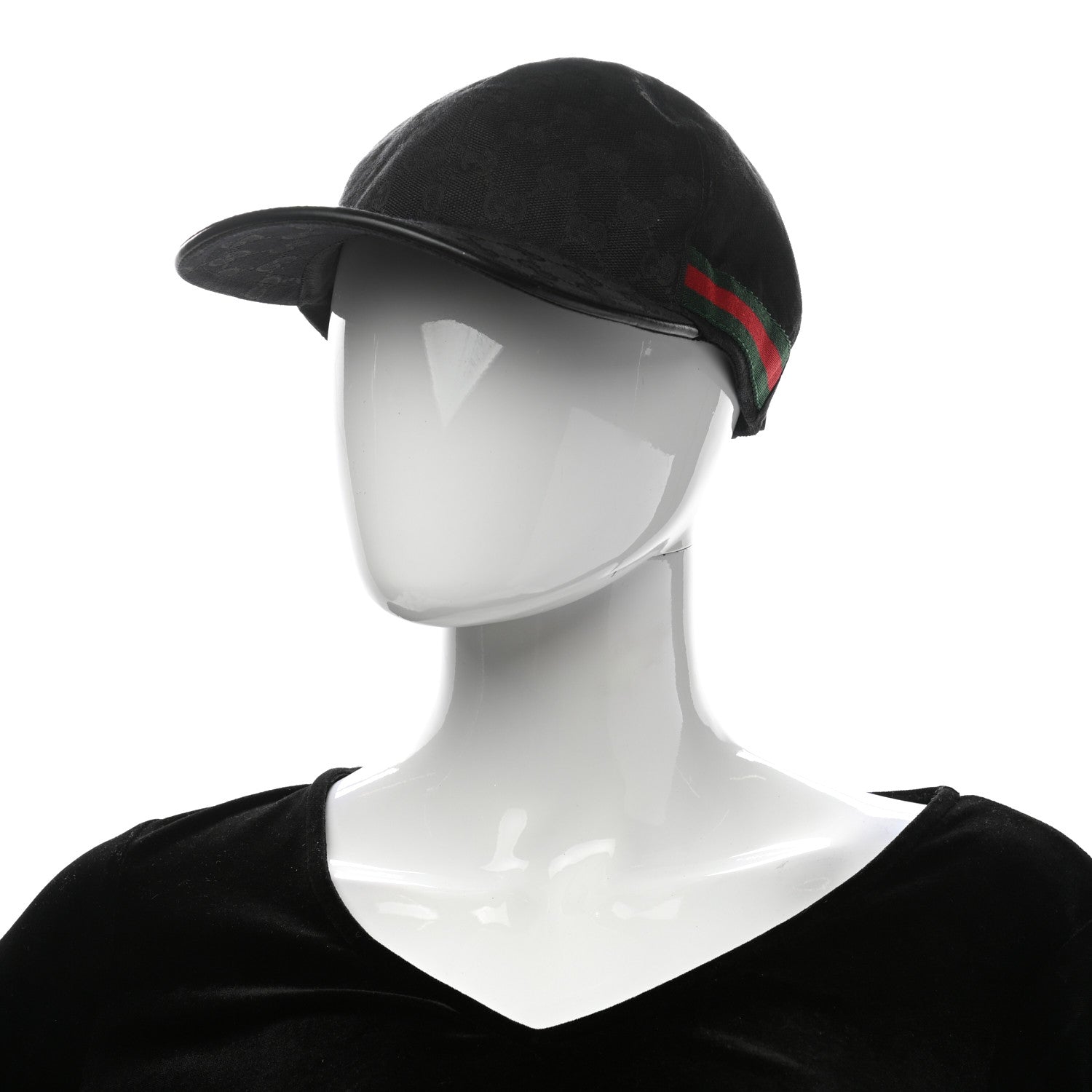 Gucci Monogram Web Baseball Hat L Black 2 of 9