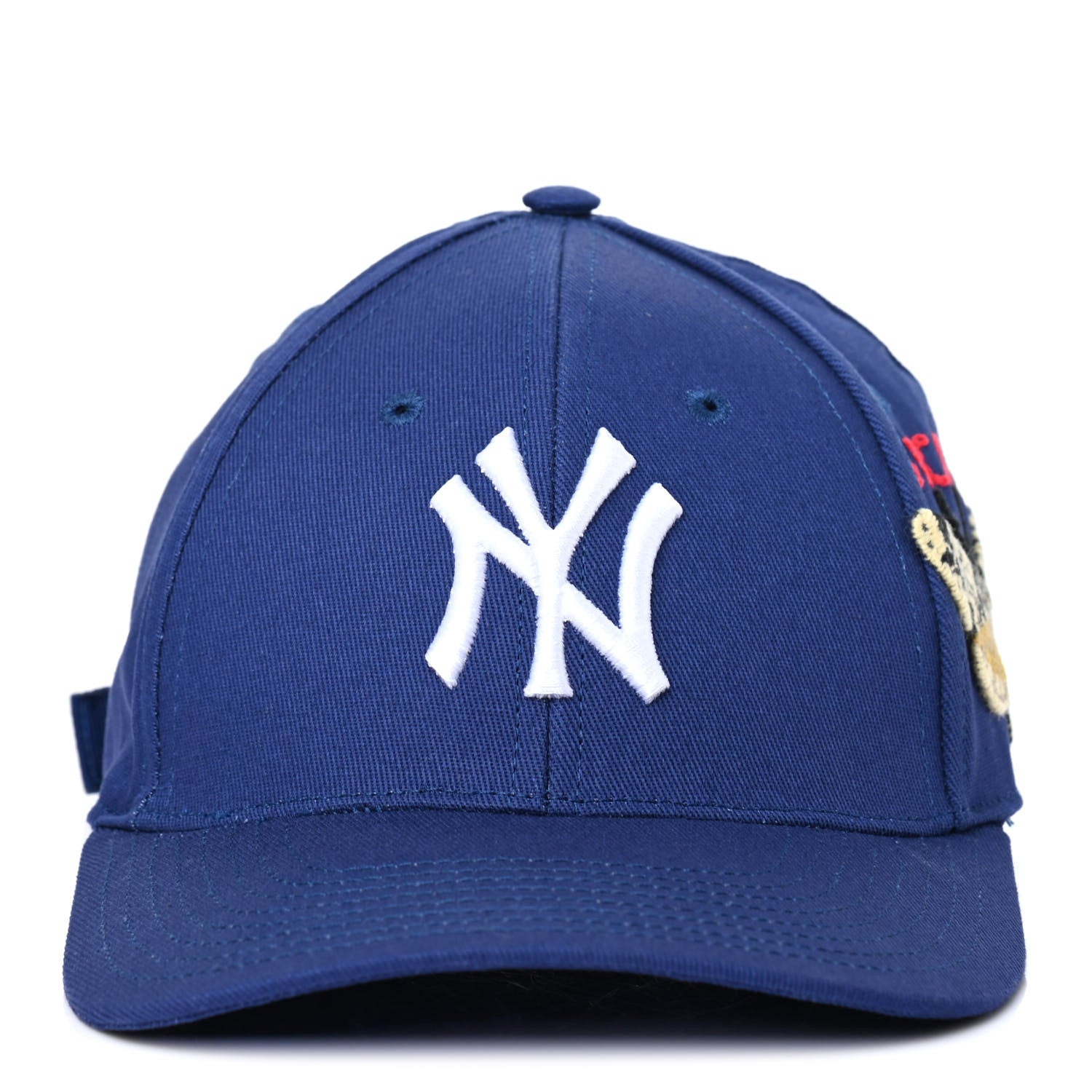 Gucci X MLB Cotton NY Yankees Baseball Hat 57-61 Blue 2 of 3
