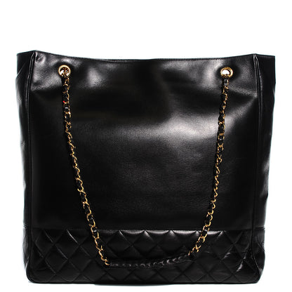 Chanel Lambskin Quilted Large Shoulder Bag Black 1 of 8