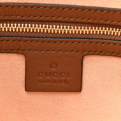 Gucci GG Supreme Monogram Azalea Calfskin Web Small Jackie 1961 Hobo Beige Ebony Brown Sugar 6 of 10