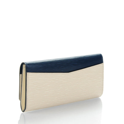 Louis Vuitton Epi Flore Wallet Indigo Ivory 3 of 7