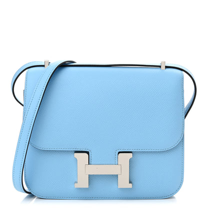 Hermes Epsom Constance 18 Celeste 1 of 11