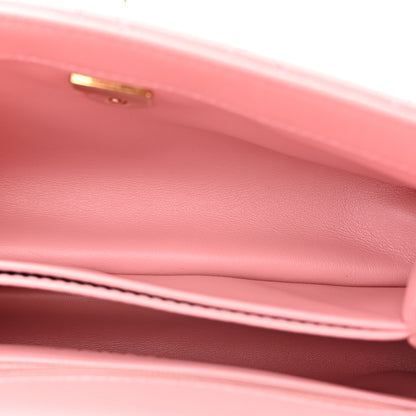 Chanel Caviar Quilted Mini Coco Handle Flap Pink 5 of 10