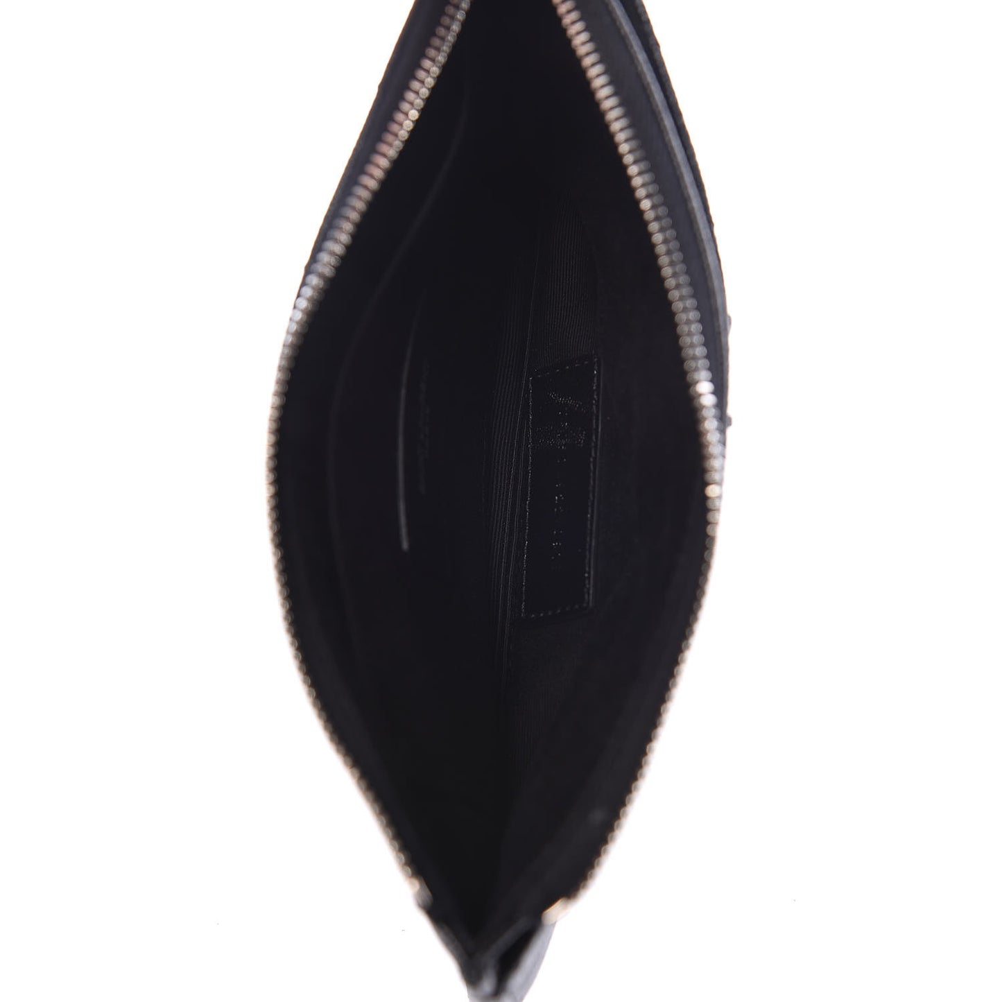 Grain De Poudre Chevron Monogram Bill Pouch Black