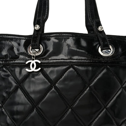 Chanel Vinyl Quilted Large Paris Biarritz Tote Black 8 of 13