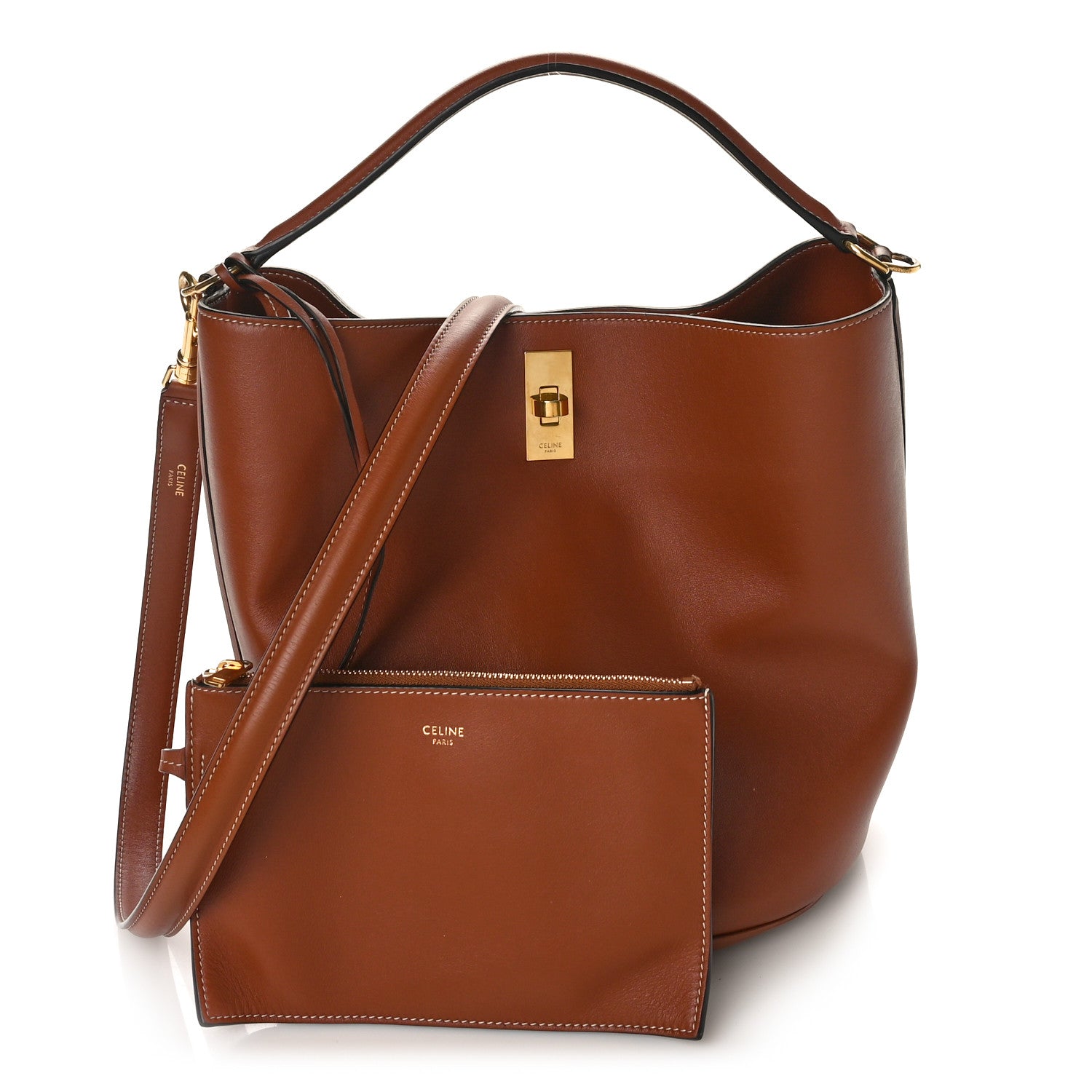 Celine Smooth Calfskin Bucket 16 Bag Tan 1 of 18