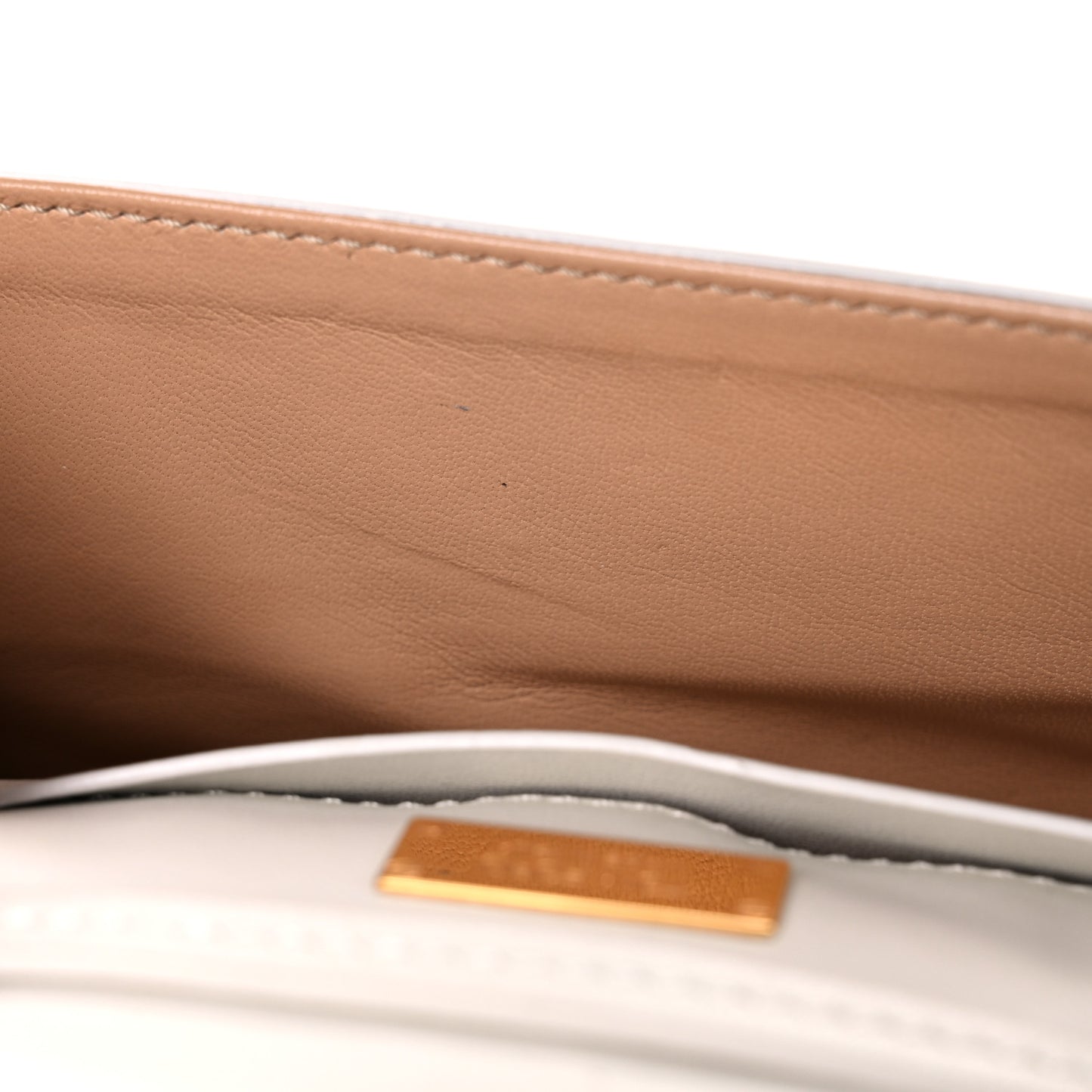 Calfskin Sedgwick Zip Clutch White