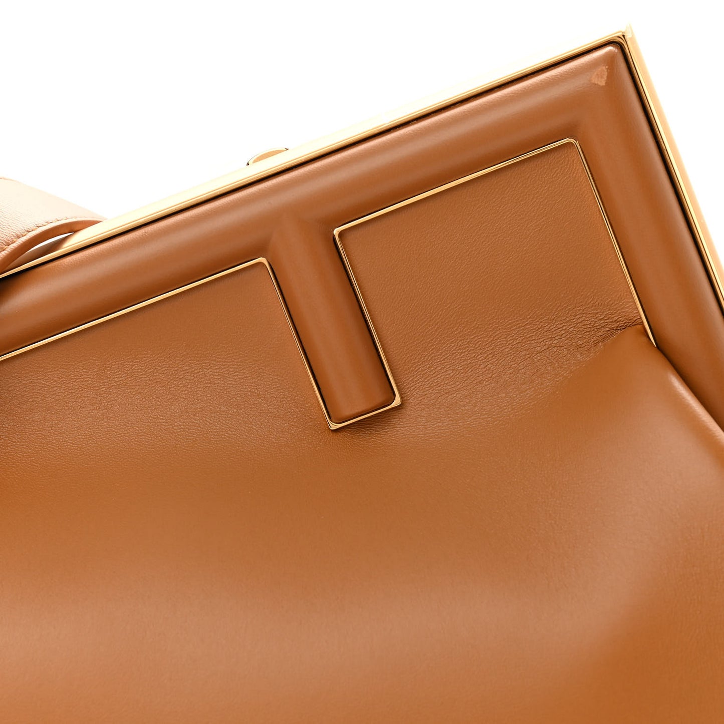 Shiny Nappa Medium Fendi First Caramello