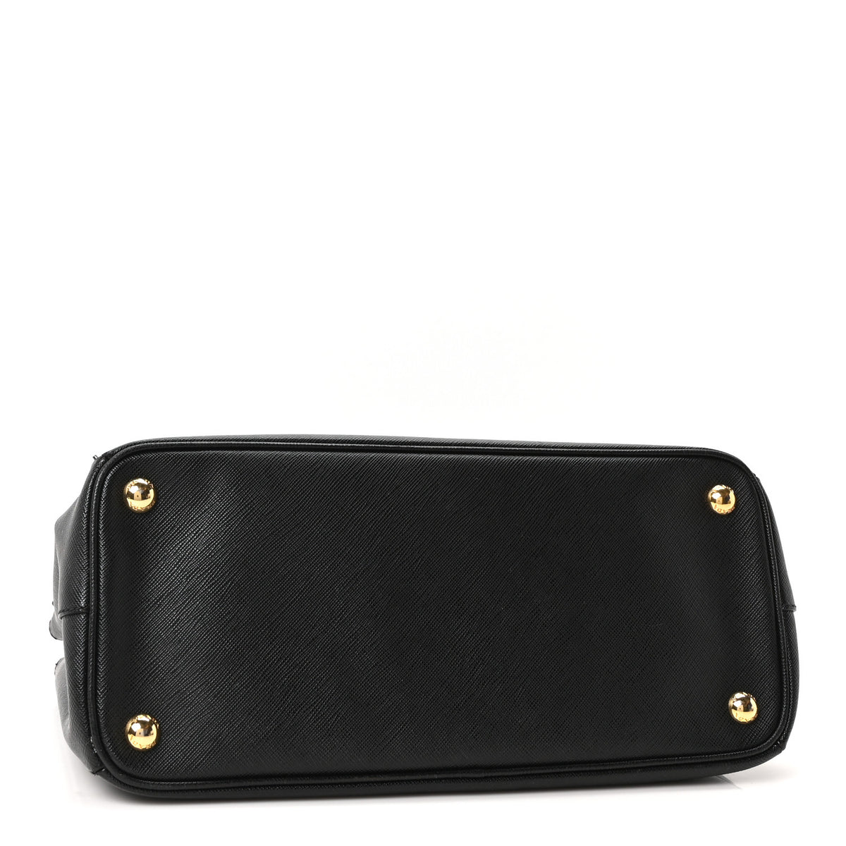 Saffiano Small Galleria Double Zip Tote Black
