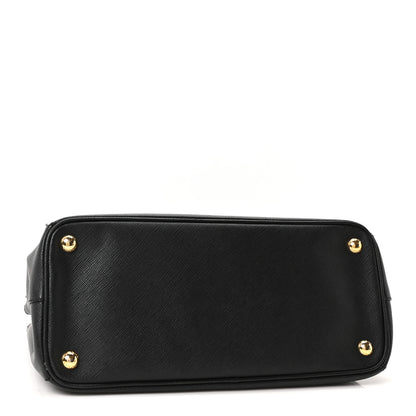 Prada Saffiano Small Galleria Double Zip Tote Black 4 of 10