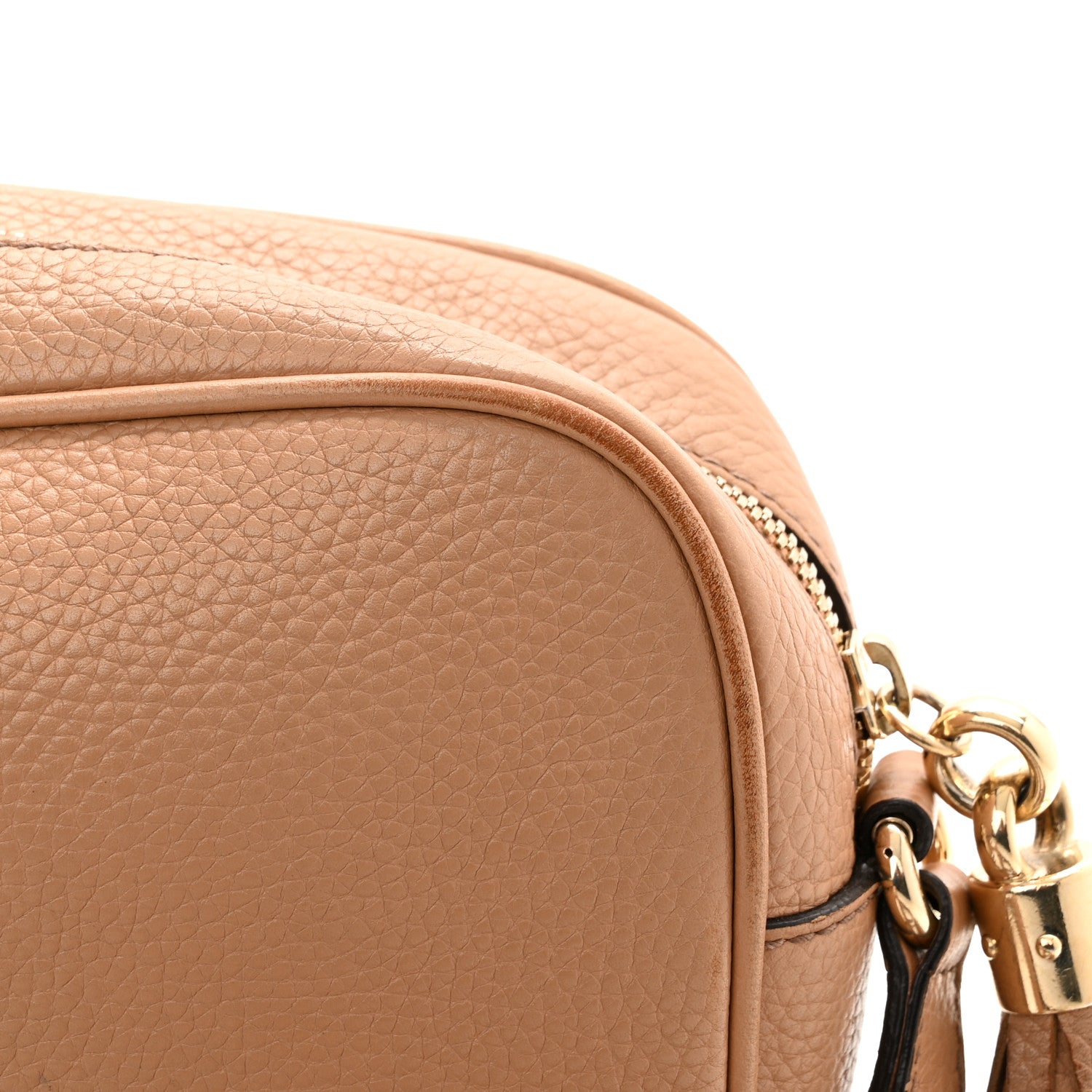 Gucci Pebbled Calfskin Small Soho Disco Bag Camelia 15 of 18