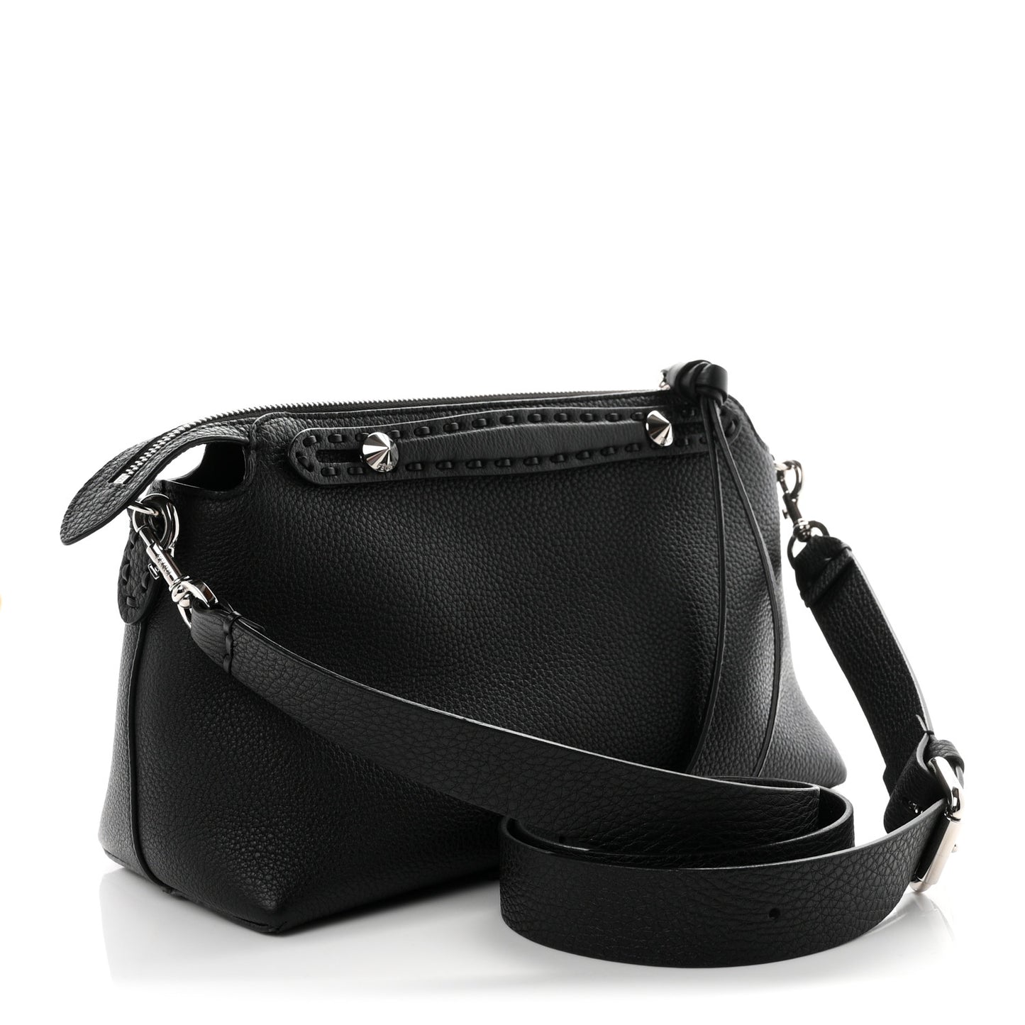 Cuoio Romano Selleria Medium By The Way Boston Bag Black