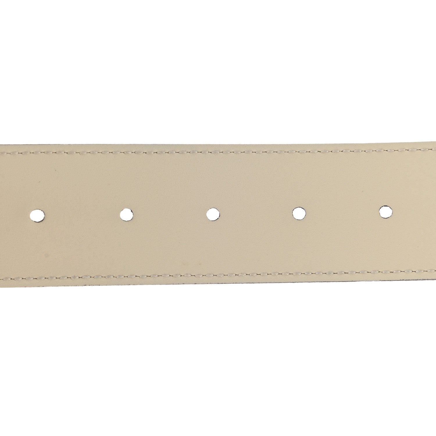 Gucci Calfskin Double G 40mm Belt 85 34 Mystic White 5 of 5