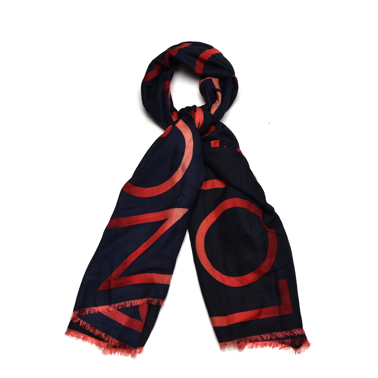 Louis Vuitton Cotton Silk LV Neon Stole Shawl Blue Infini 1 of 8
