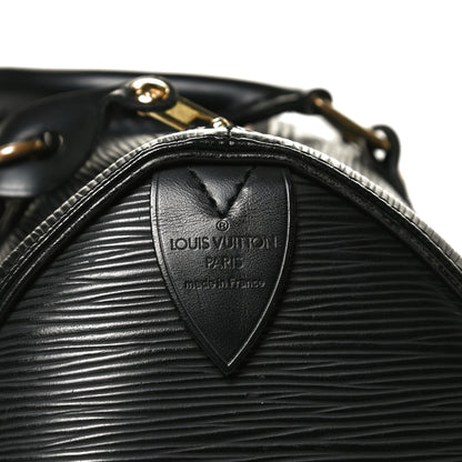 Louis Vuitton Epi Speedy 25 Black 6 of 16