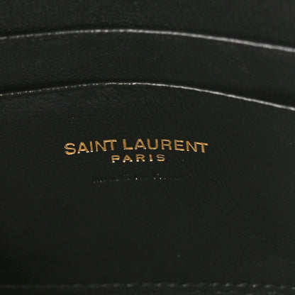 Saint Laurent Grain De Poudre Matelasse Monogram Mini Lou Camera Bag Black 6 of 8