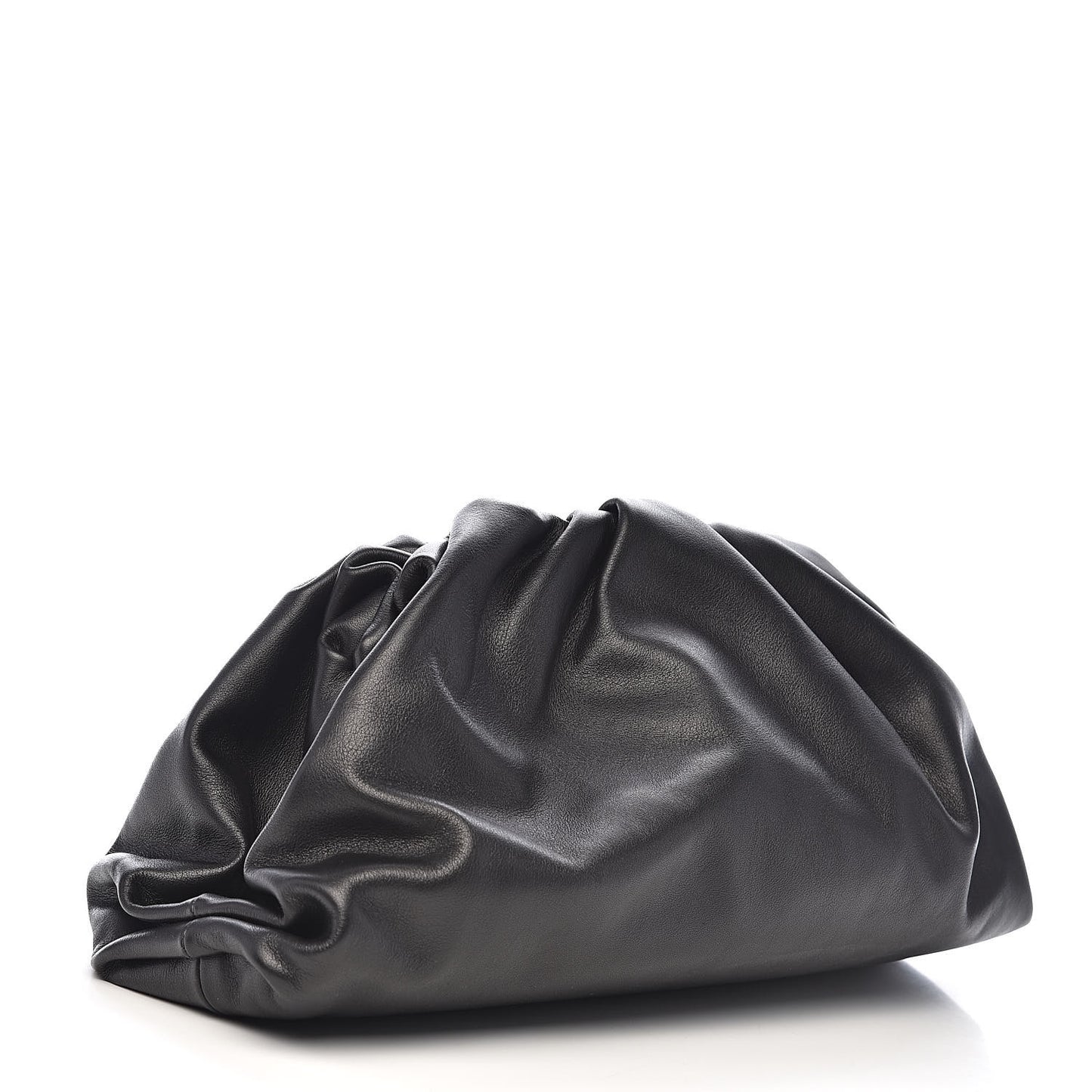 Smooth Butter Calf The Pouch Oversized Clutch Black