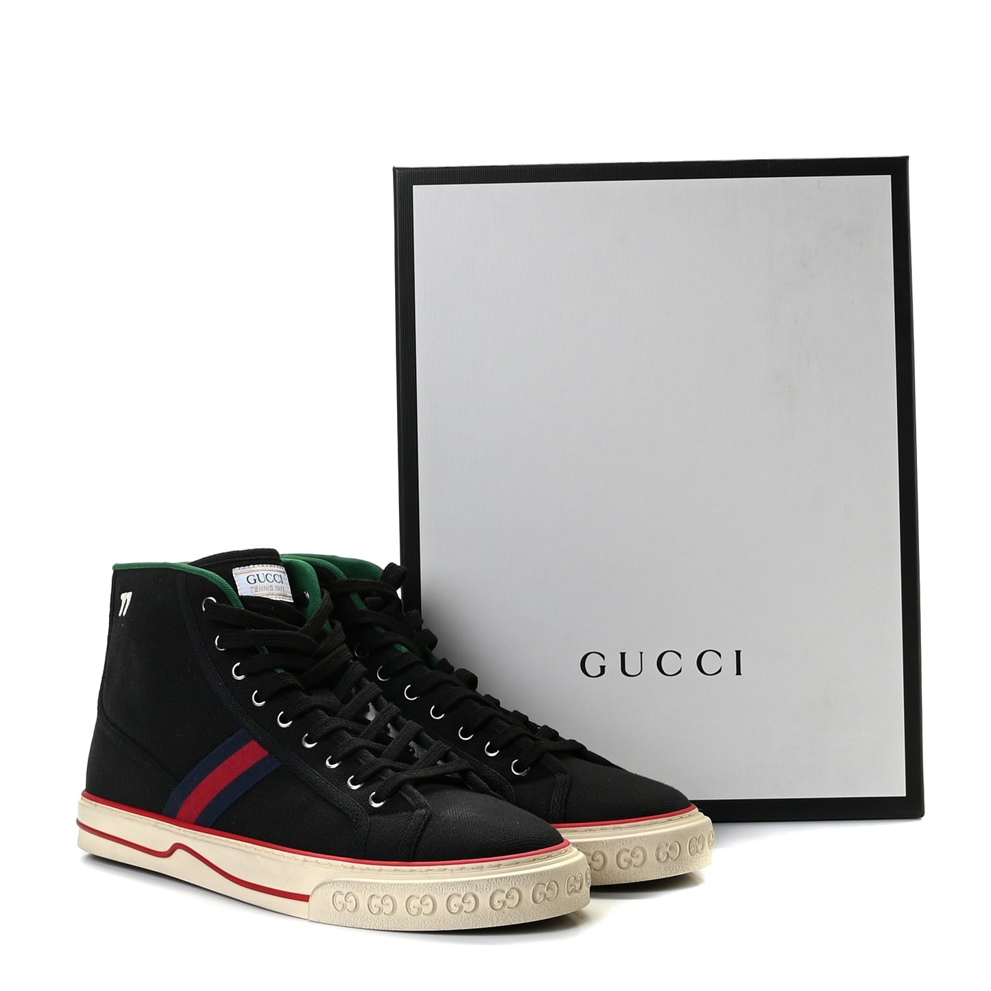 Canvas Web Mens 1977 Tennis High Top Sneakers 11 Black