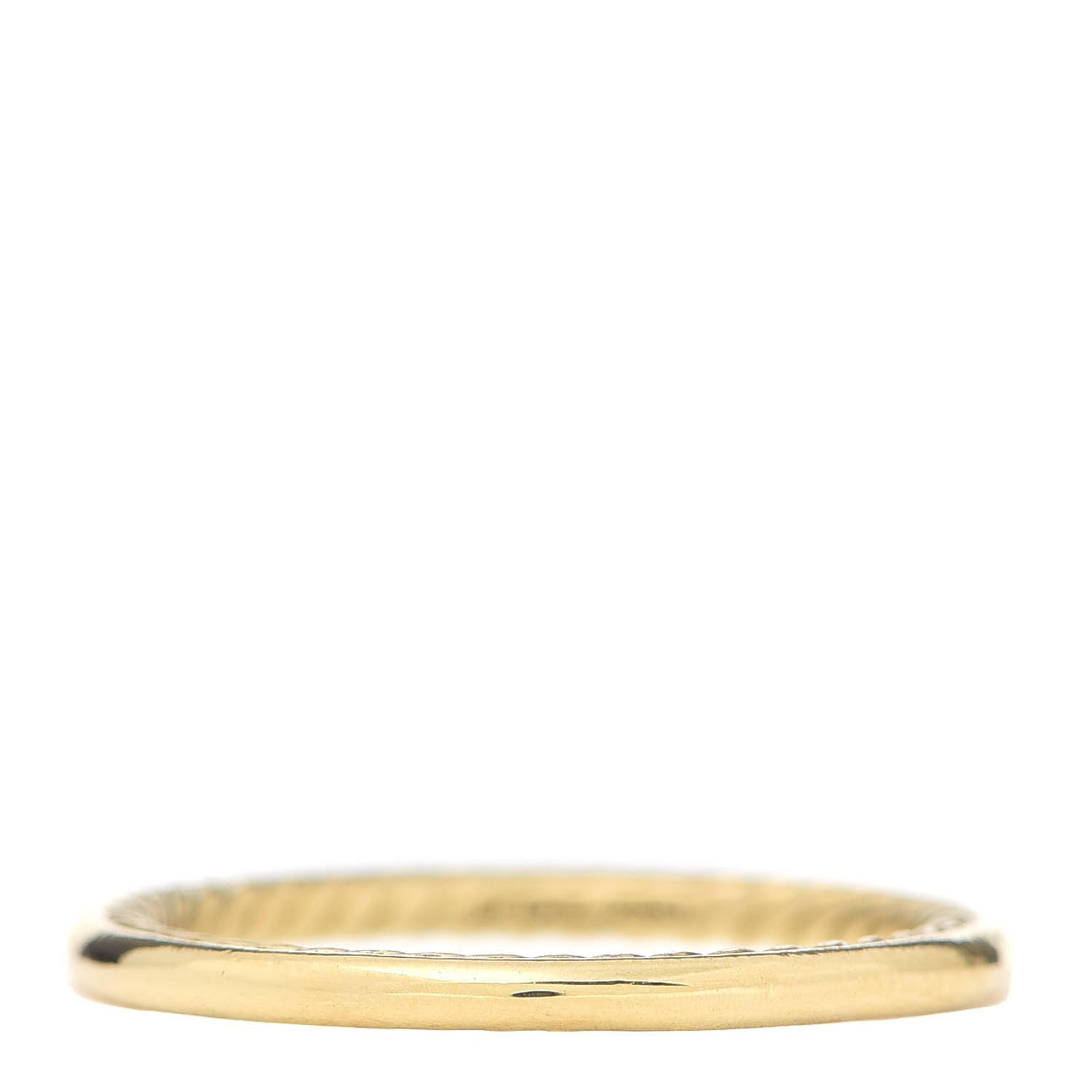 David Yurman 18K Yellow Gold 2mm Eden Smooth Wedding Band Ring 54 7 3 of 4
