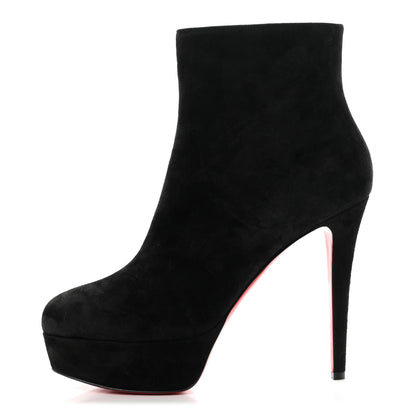 Christian Louboutin Veau Velours Bianca 120 Ankle Booties 39 Black 1 of 8