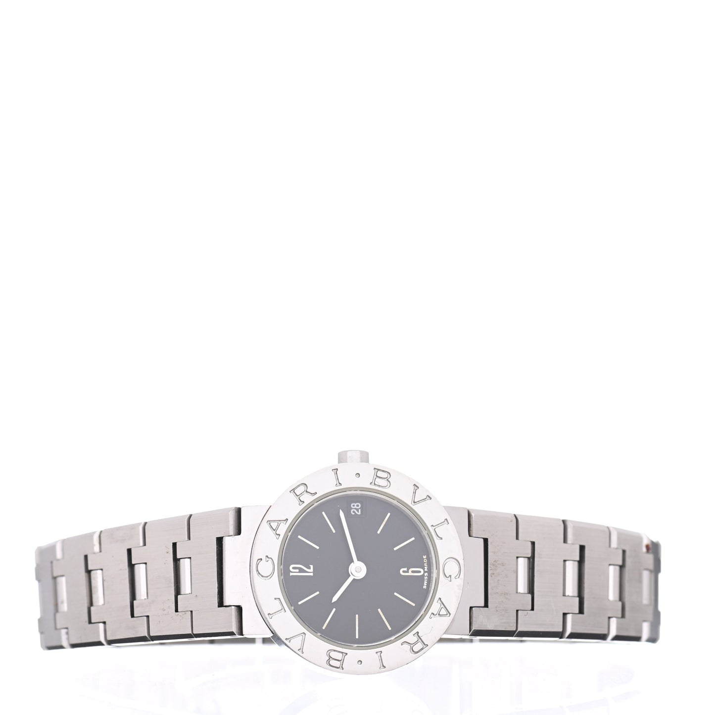 Stainless Steel 23mm Quartz Watch Black