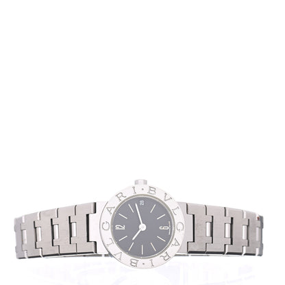 Bulgari Stainless Steel 23mm Quartz Watch Black 2 of 5