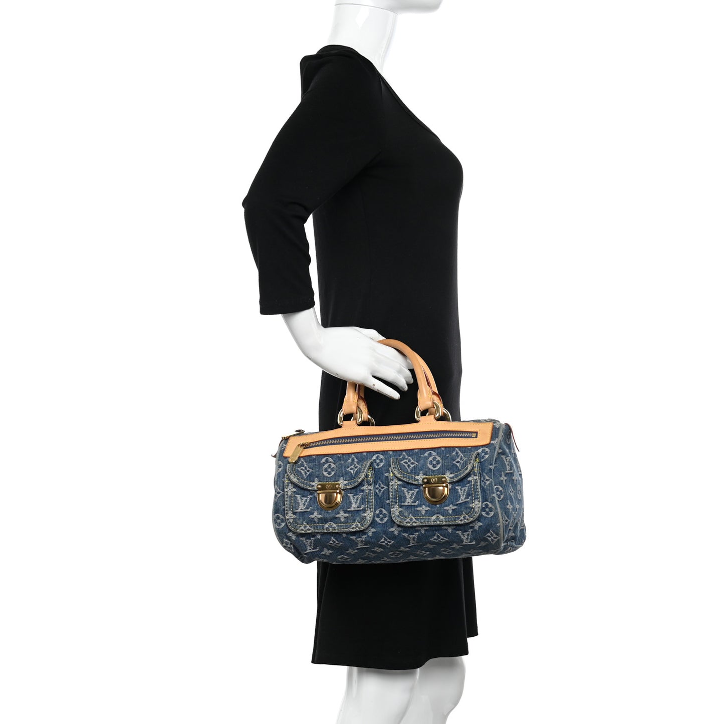 Monogram Denim Neo Speedy Blue
