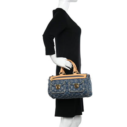 Louis Vuitton Monogram Denim Neo Speedy Blue 2 of 10