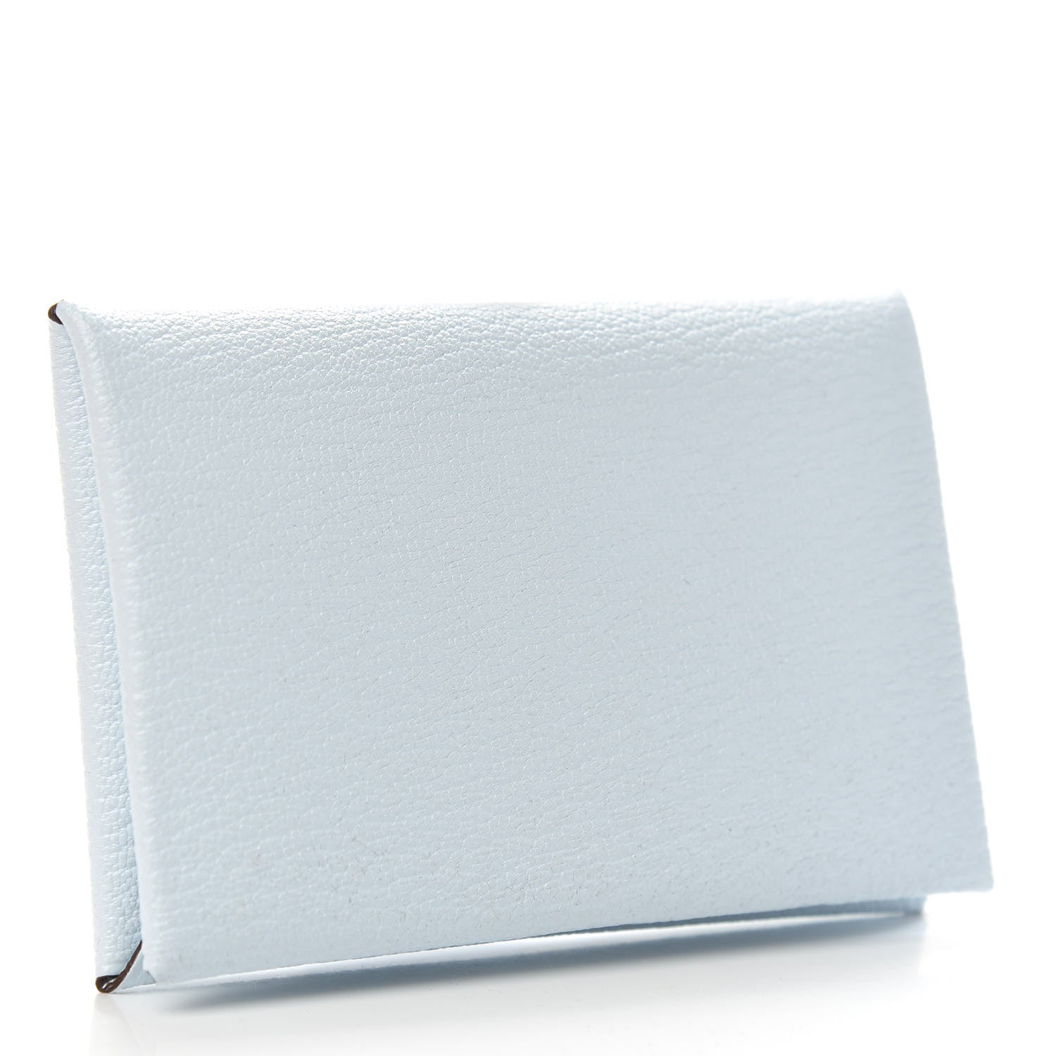 Hermes Chevre Mysore Calvi Card Case Bleu Brume 3 of 8