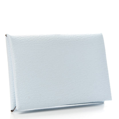 Hermes Chevre Mysore Calvi Card Case Bleu Brume 3 of 8