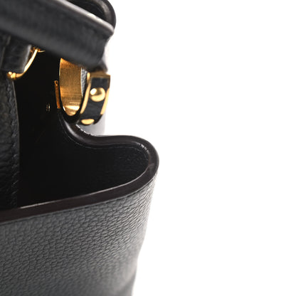 Louis Vuitton Taurillon Capucines BB Black 12 of 14
