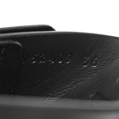 Loewe Calfskin Petal Belt Flat Sandal 36 Black 7 of 8