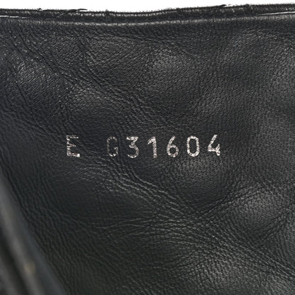 Chanel Lambskin Quilted Patent Short Boots 37.5 Black 7 of 12
