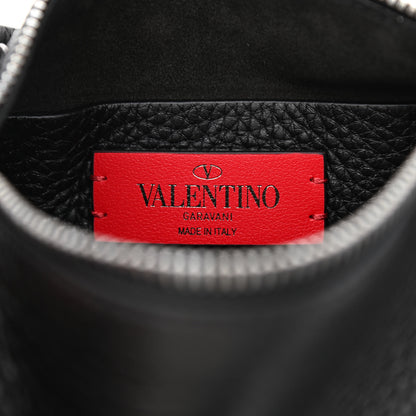 Valentino Garavani Grained Calfskin Small Rockstud Crossbody Bag Black 6 of 10