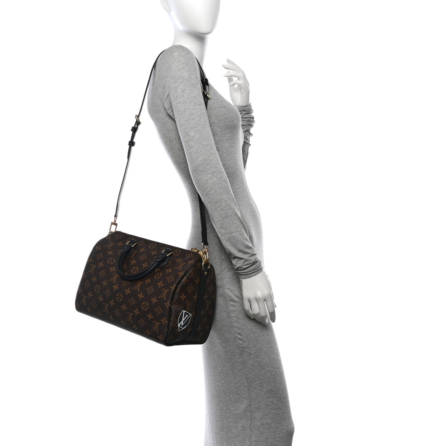 Monogram My World Tour Speedy Bandouliere 30 Black