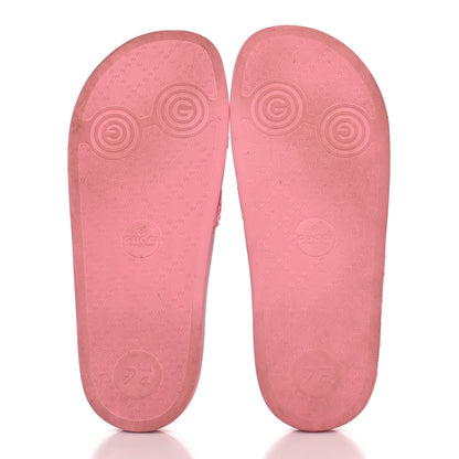 Gucci Rubber GG Monogram Perforated Womens Slide Sandals 39 Rose Box 5 of 6