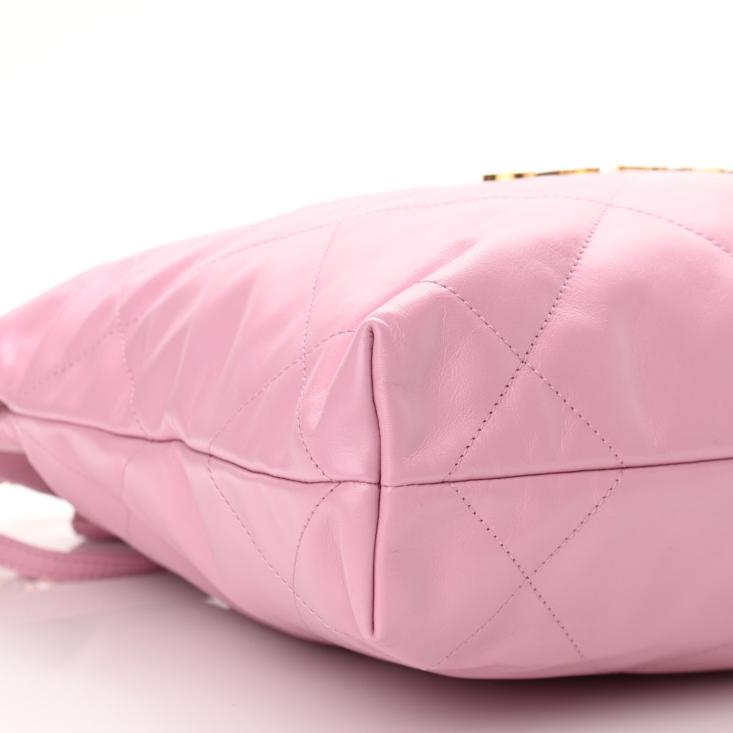Chanel Shiny Calfskin Quilted Small Chanel 22 Pink 9 of 10