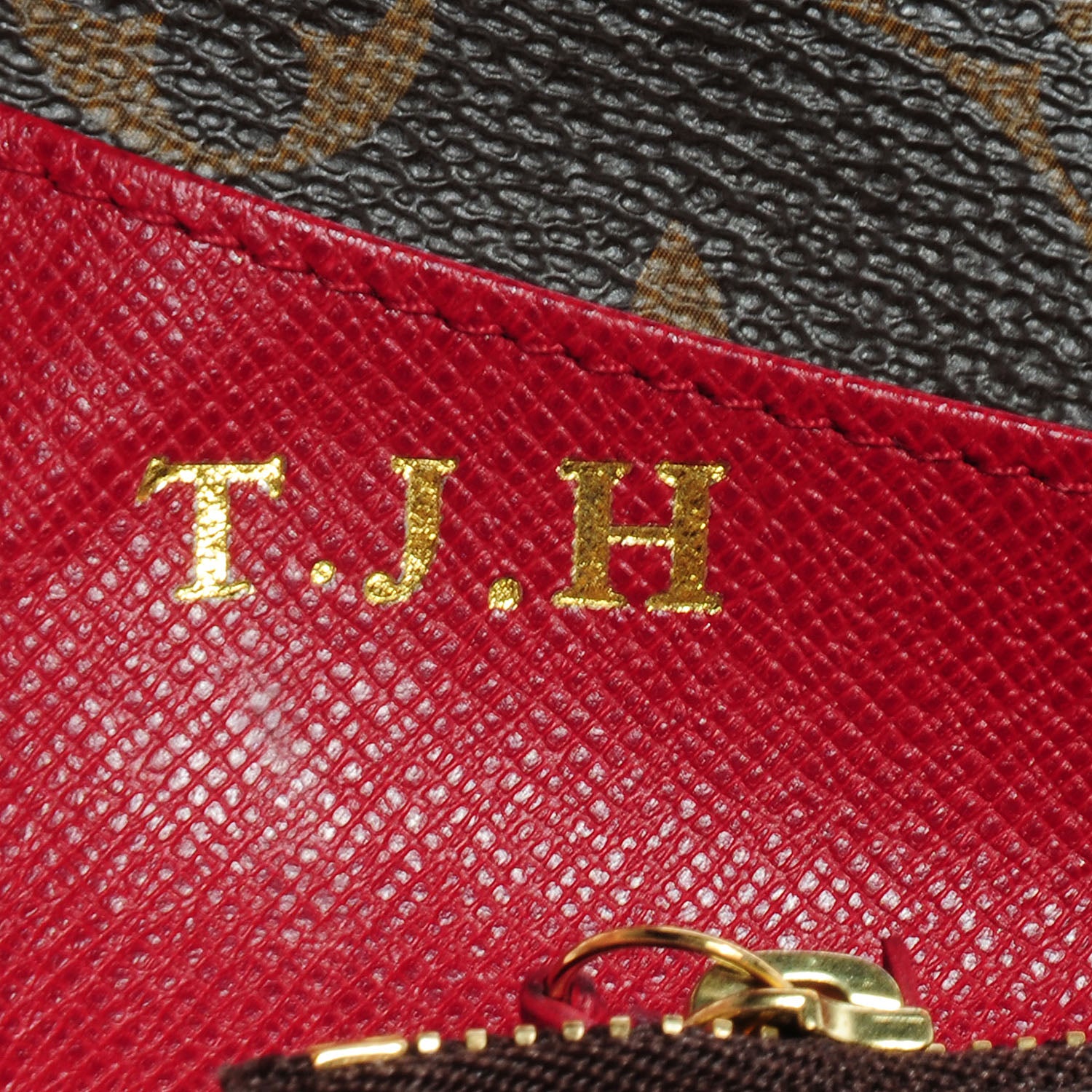 Louis Vuitton Monogram Emilie Wallet Red 5 of 8
