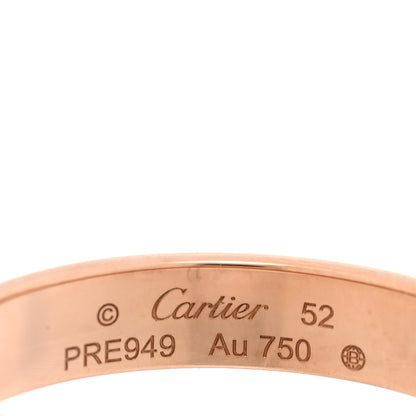 Cartier 18K Pink Gold 3.5mm LOVE Wedding Band Ring 52 6 4 of 5