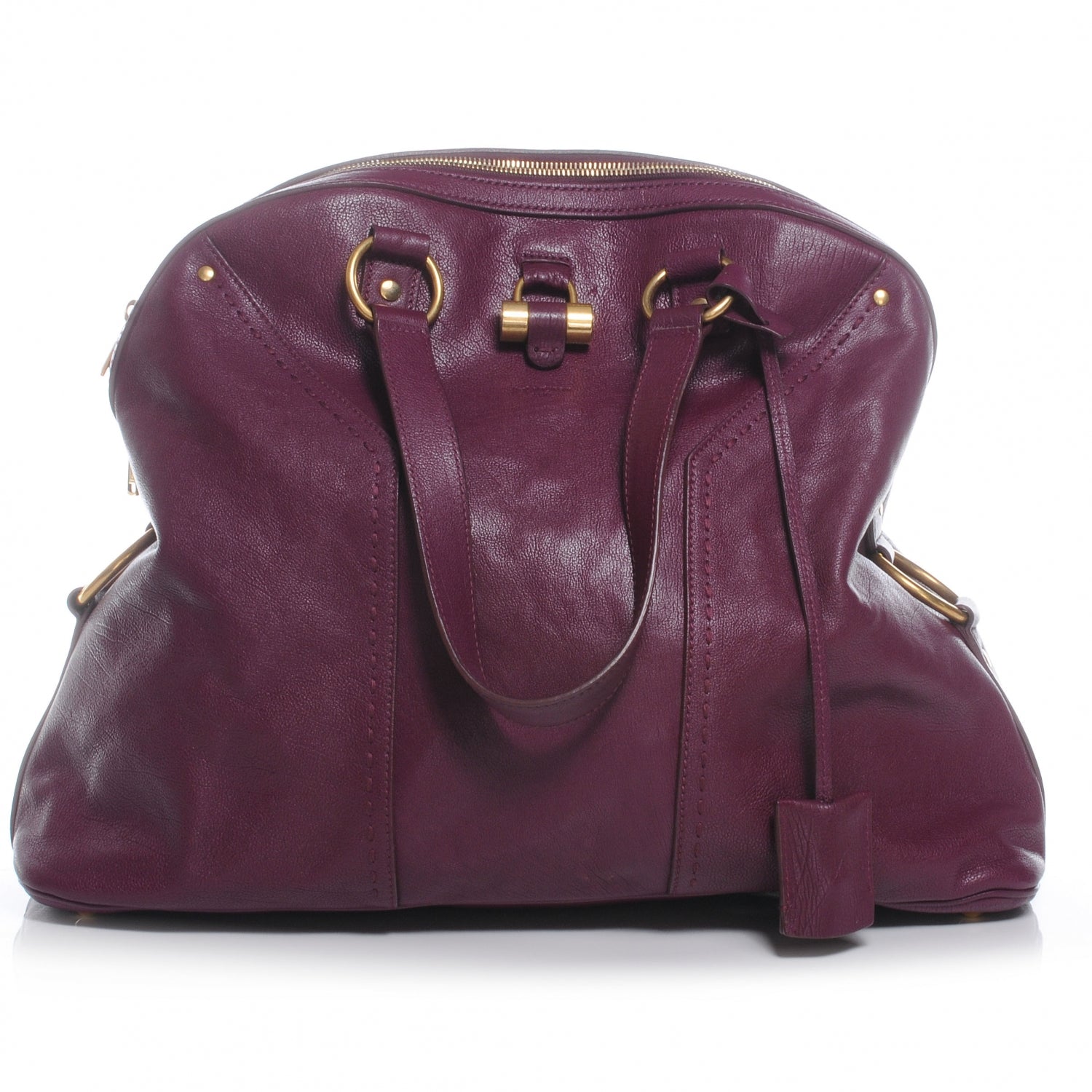 Saint Laurent Leather Oversized MUSE Black Cherry 1 of 7