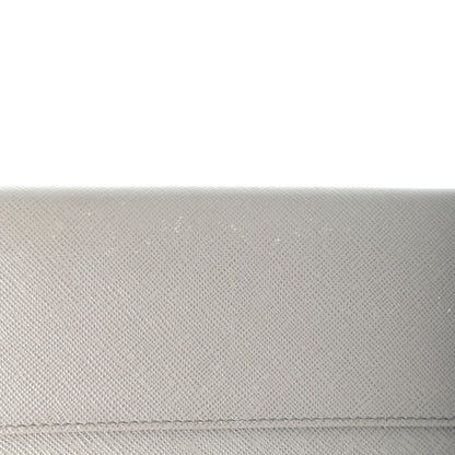 Prada Saffiano Metal Continental Flap Wallet Argilla 11 of 11
