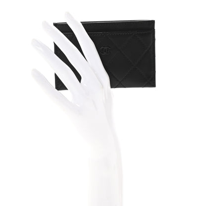 Chanel Calfskin Quilted Card Holder So Black 2 of 9