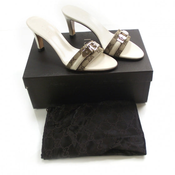 Monogram Buckle Slides 36