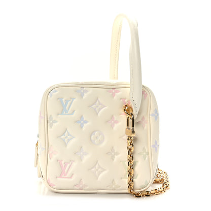 Louis Vuitton Lambskin Embossed Monogram New Square Bag Quartz Multicolor 1 of 9