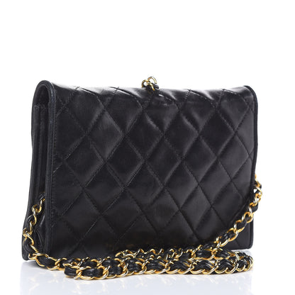 Chanel Lambskin Quilted Small Tassel Flap Black 3 of 16