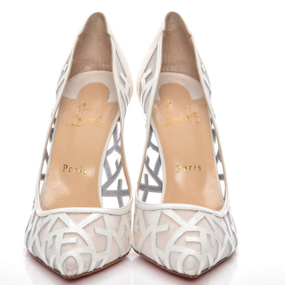 Christian Louboutin Nappa Patent Tititata 100 Pumps 41 Latte 2 of 8
