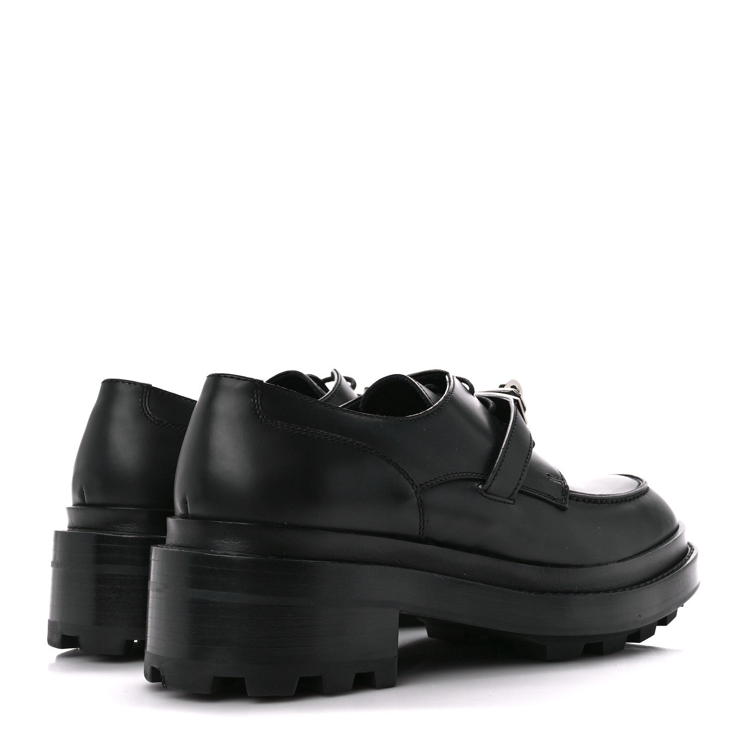 Hermes Glossed Calfskin First Oxford 37 Black 4 of 10