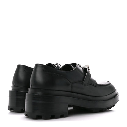 Hermes Glossed Calfskin First Oxford 37 Black 4 of 10