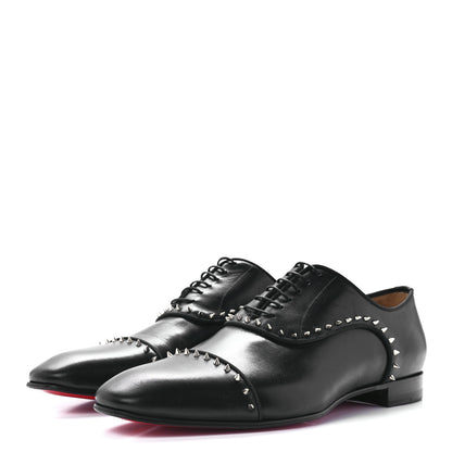 Christian Louboutin Calfskin Mens Eton Flat Loafers 44.5 Black 3 of 7