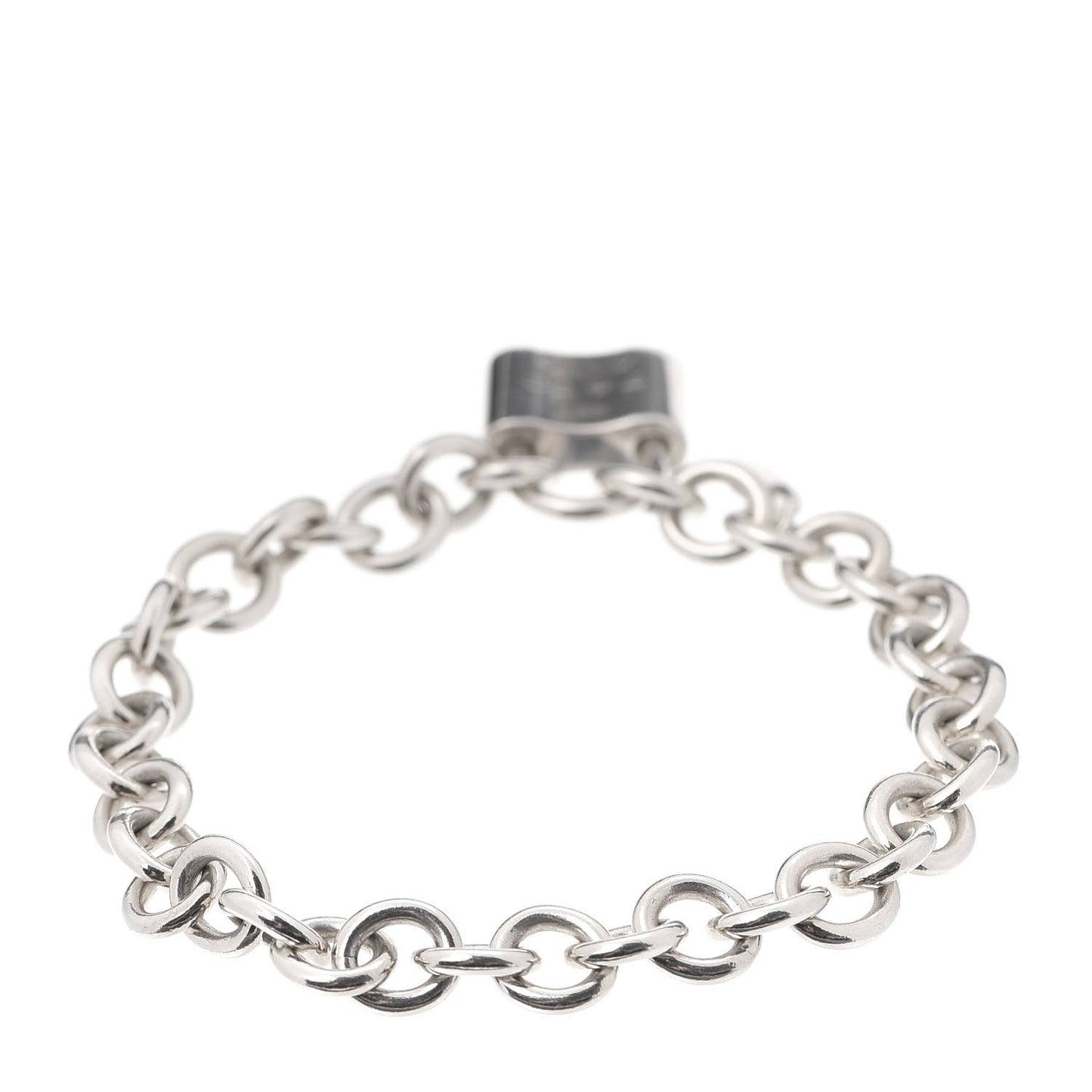 Sterling Silver 1837 Lock Charm Bracelet
